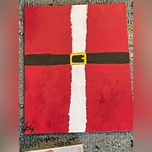 Santa clause belt painting, handmade by me!🫶🏻🫶🏻